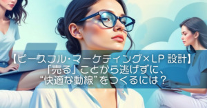 【ピースフル・マーケティング×LP設計】「売る」ことから逃げずに、“快適な動線”をつくるには？
