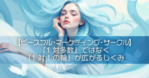 【ピースフル・マーケティング・サークル】「1対多数」ではなく「1対1の輪」が広がるしくみ