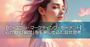 【ピースフル・マーケティング・モーメント】心が動く「瞬間」を丁寧に仕込む設計思考